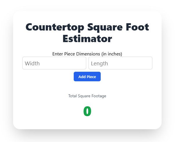 Square Foot Calculator
